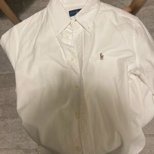 Ralph Lauren Men's Cream Button Down Shirt